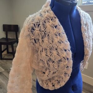 Vintage Glentex Hand Crochet Shrug